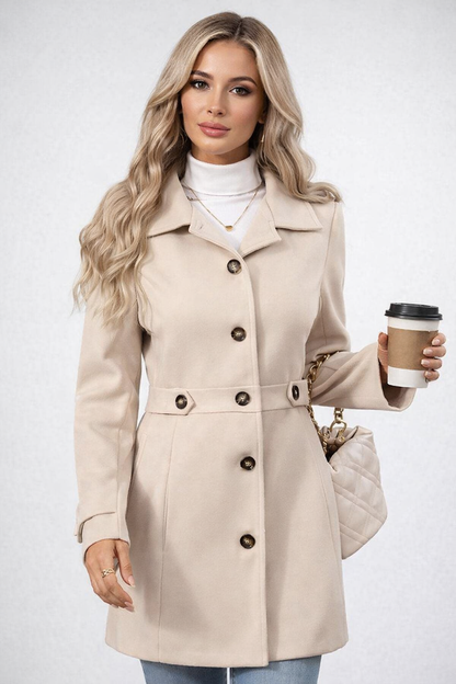 Coat “Aurora” - Cappotto Elegante Donna con Cintura